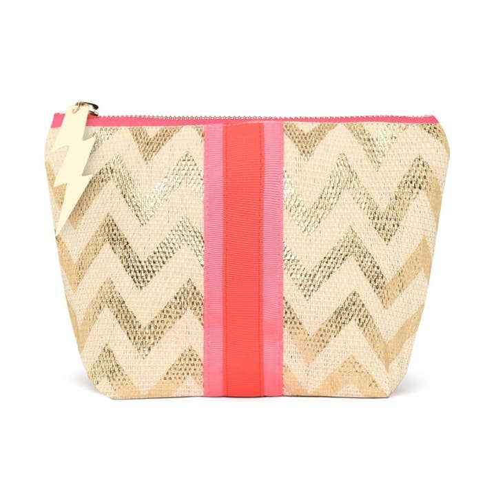 SMALL GOLD ZIG ZAG BAG for wholesale by Cockatoo