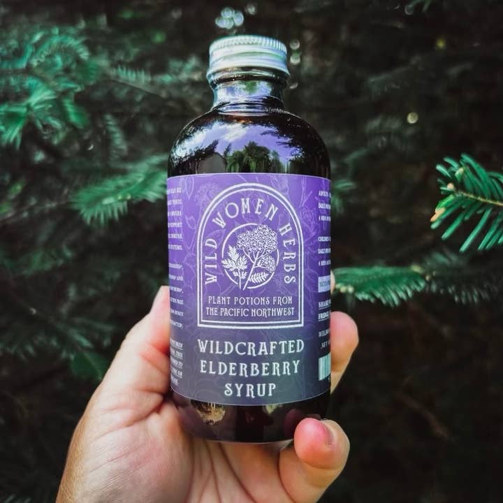 Wild Women Herbs - Wholesale Oral Supplement/Vitamin - Wildcrafted Elderberry Syrup (4oz)0