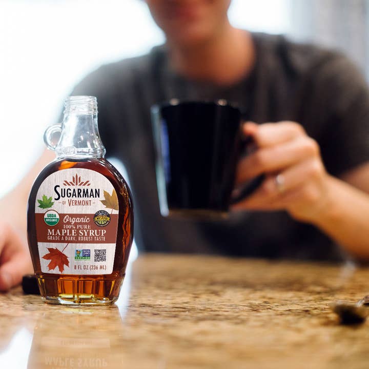 Sugarman of Vermont - Wholesale Maple Syrup - Organic Pure VT Maple Syrup, 8 fl. oz. (12/case)3