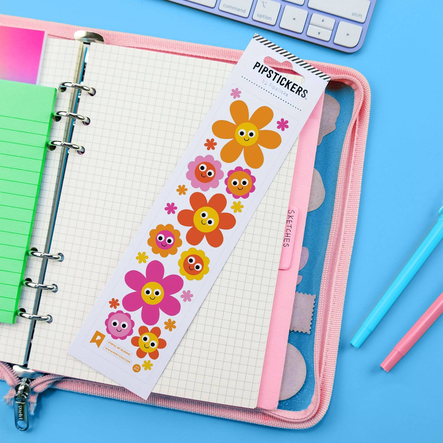 Pipsticks - Wholesale Sticker - Googly Eyed Eyeful of Blooms4