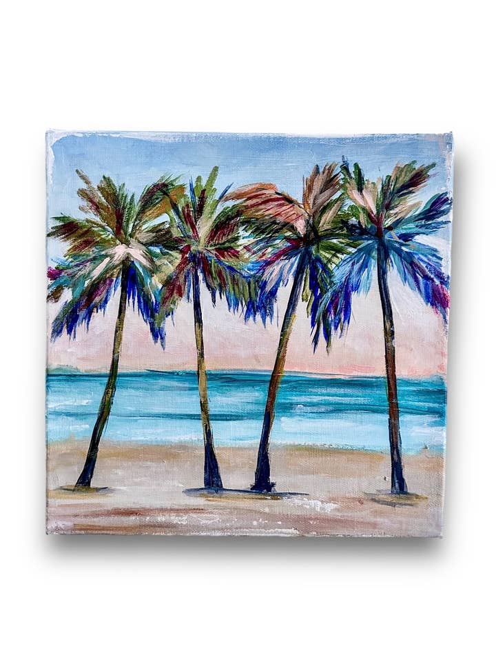 Colorful Palms Art Print for wholesale by Pooja Roy Studio