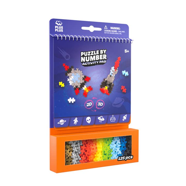 Puzzle By Number Activity Pad - Space for wholesale by Plus-Plus USA