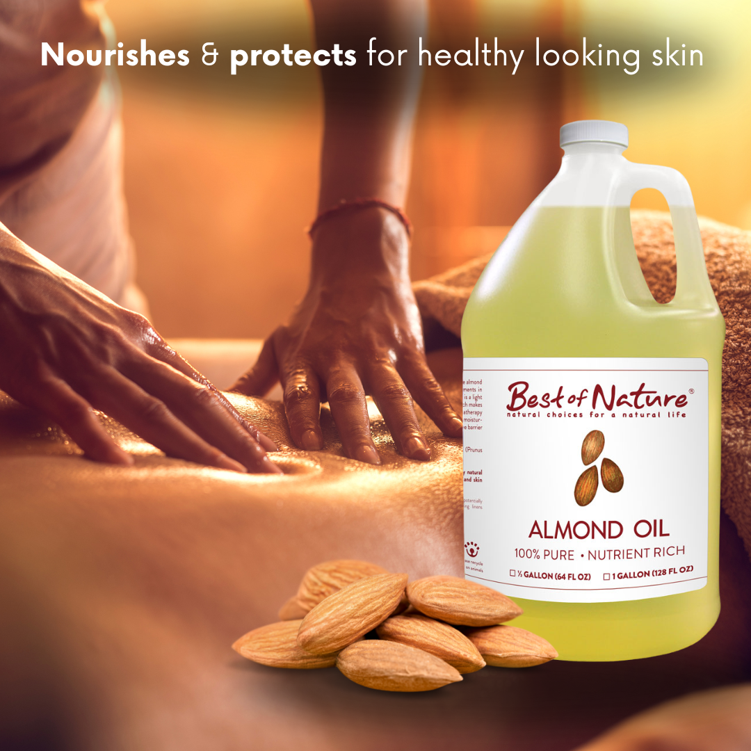 Best of Nature – Großhandel Bade-/Körperöl – Duftfreies, feuchtigkeitsspendendes Süßmandel-Körperöl - Haut & Haar 8oz4