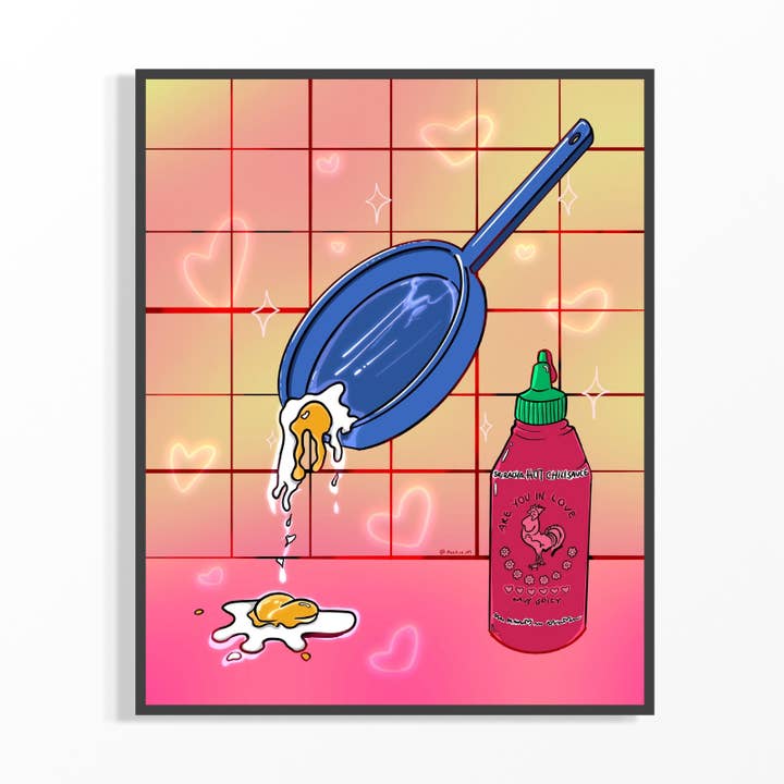 Siracha Love for wholesale by Ally.is.on Illustrations