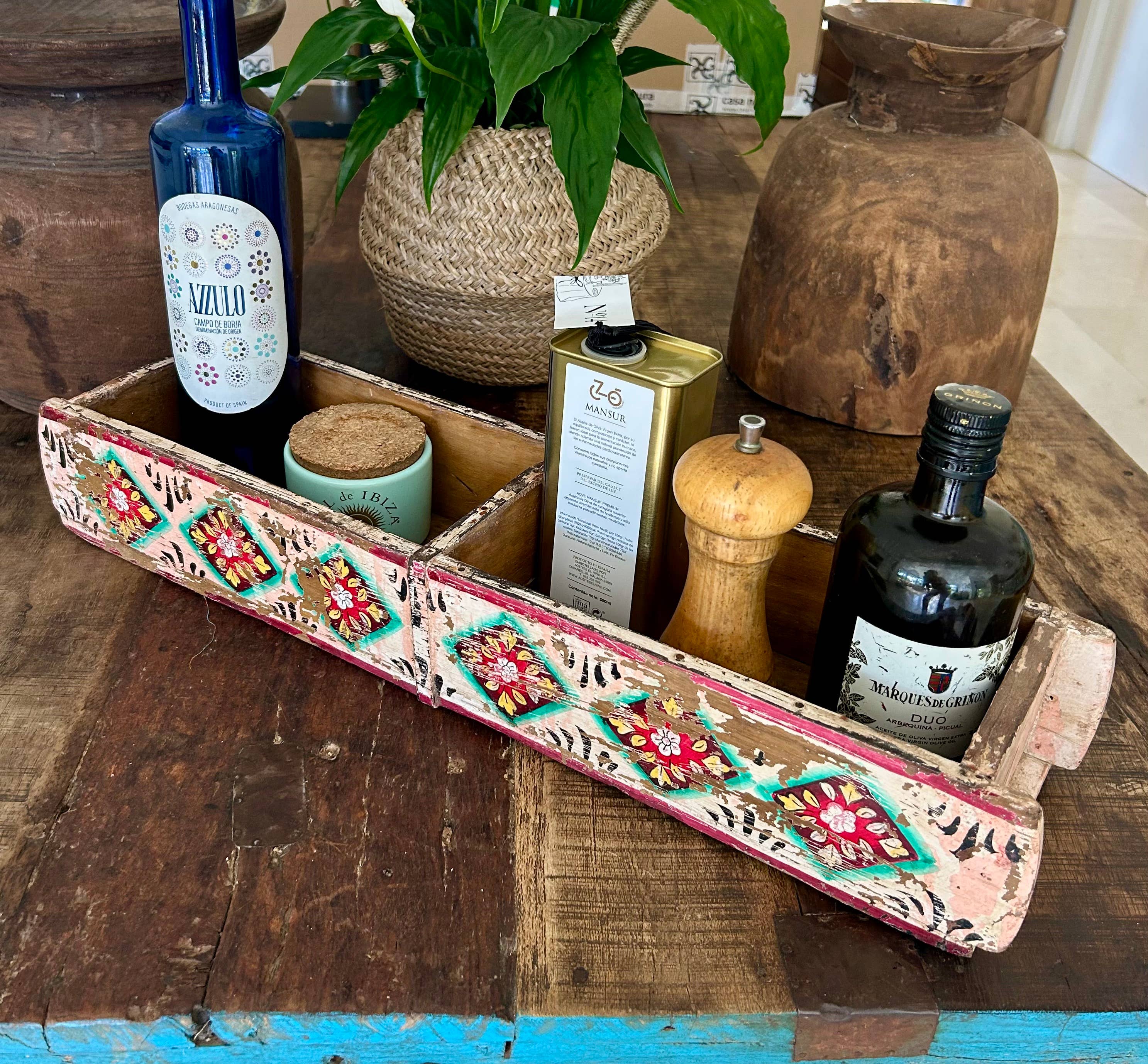 Paloma Black (Casa Natura Design, S.L.) - Wholesale Planter Box - Traditional Old Indian Double Brick Mold With Retro Hand