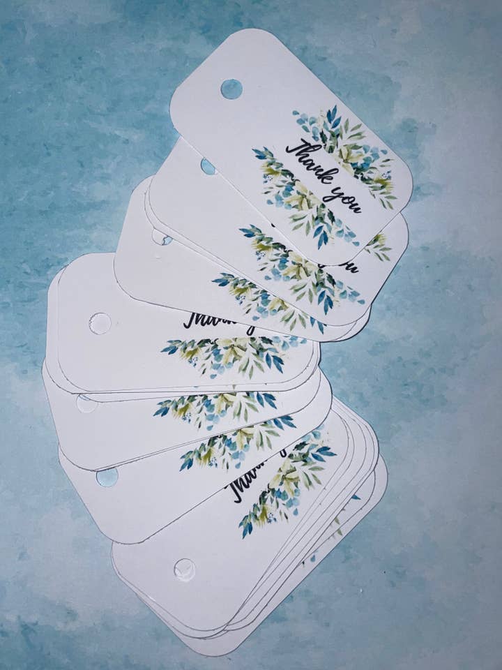 Etichette di ringraziamento X50 per la vendita all'ingrosso da parte di Ted @ Bea