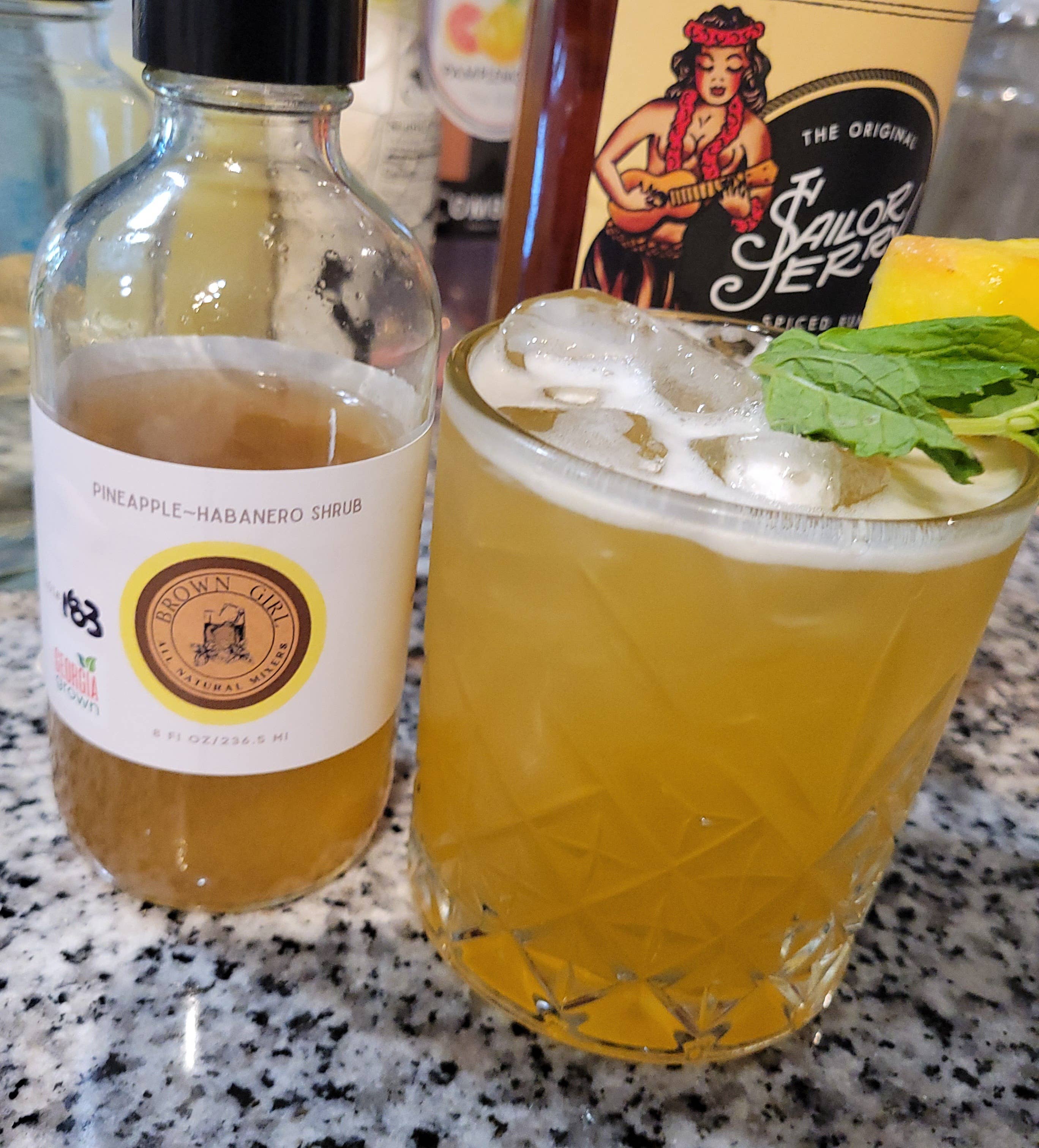 Brown Girl Mixers - Wholesale Cocktail Mix/Syrup - Pinapple Habanero Shrub2