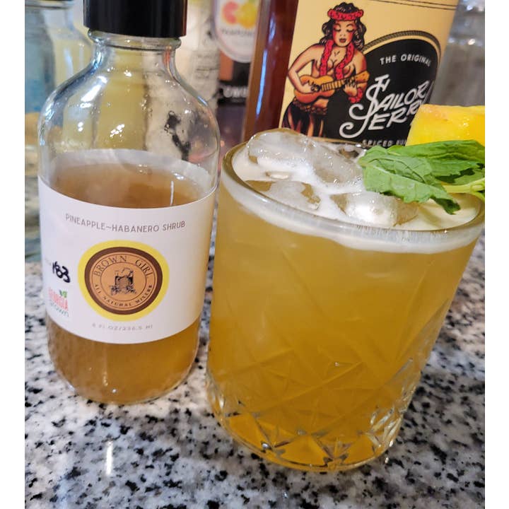 Brown Girl Mixers - Wholesale Cocktail Mix/Syrup - Pinapple Habanero Shrub2