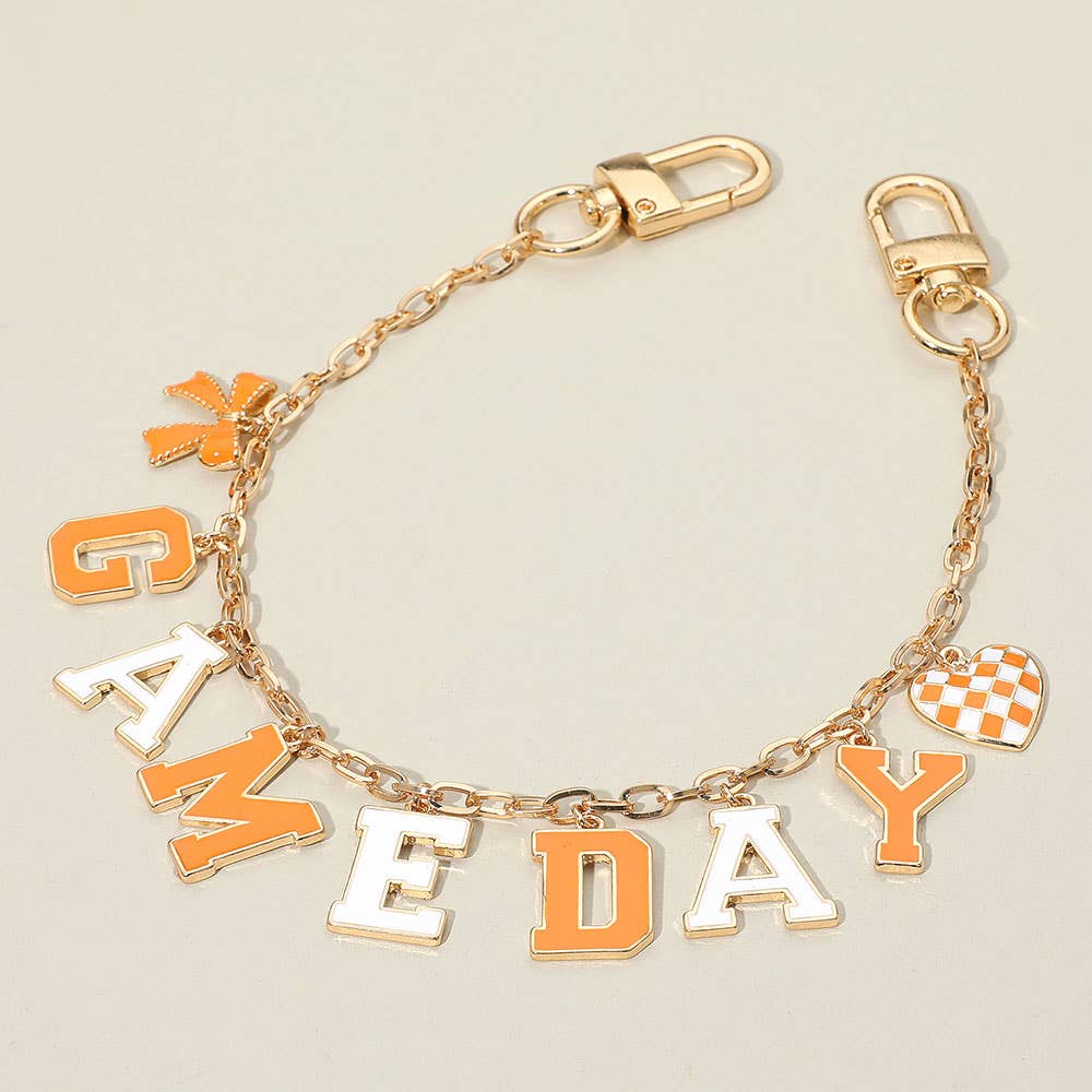 Sensibling Corp. – wholesale Handväske- och väskaccessoar – Dam – Fotboll SPELDAG Meddelande Båge Hjärta Berlock Station Väska Kedjeberlock2