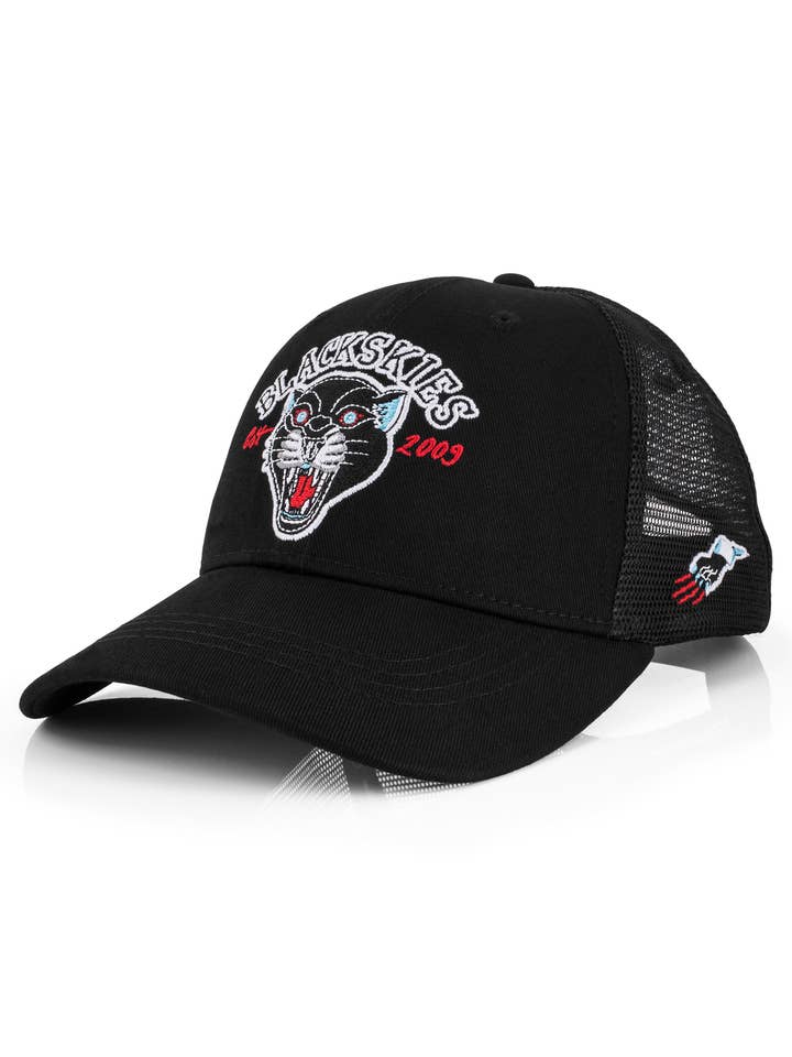 Traditional Tattoo Trucker Cap Panther Black-Black-Black for wholesale by Blackskies
