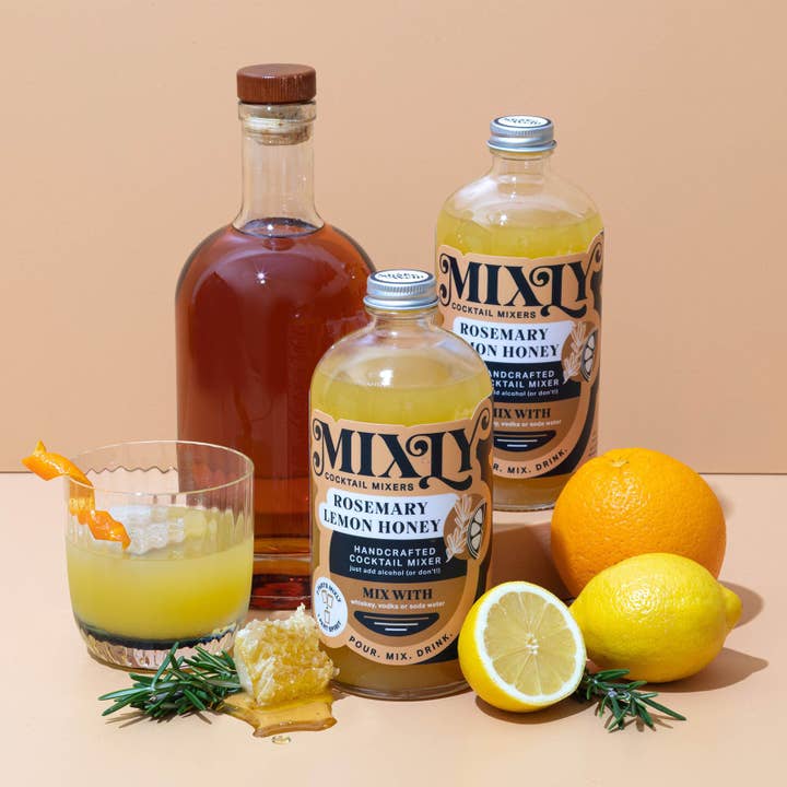 Mixly - Wholesale Cocktail Mix/Syrup - Rosemary Lemon Honey Mixer