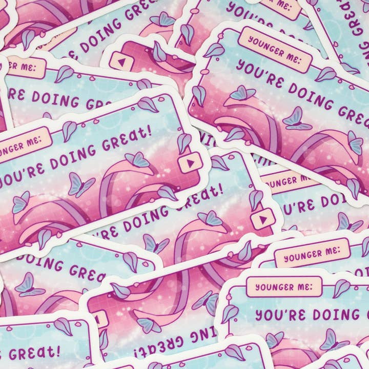 Unicorn Eclipse - Wholesale Sticker - You're Doing Great Sticker1