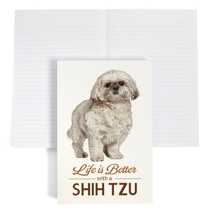 Lantern Press - Wholesale Journal/Diary - PREMIUM JOURNAL Shih Tzu, Life is Better
