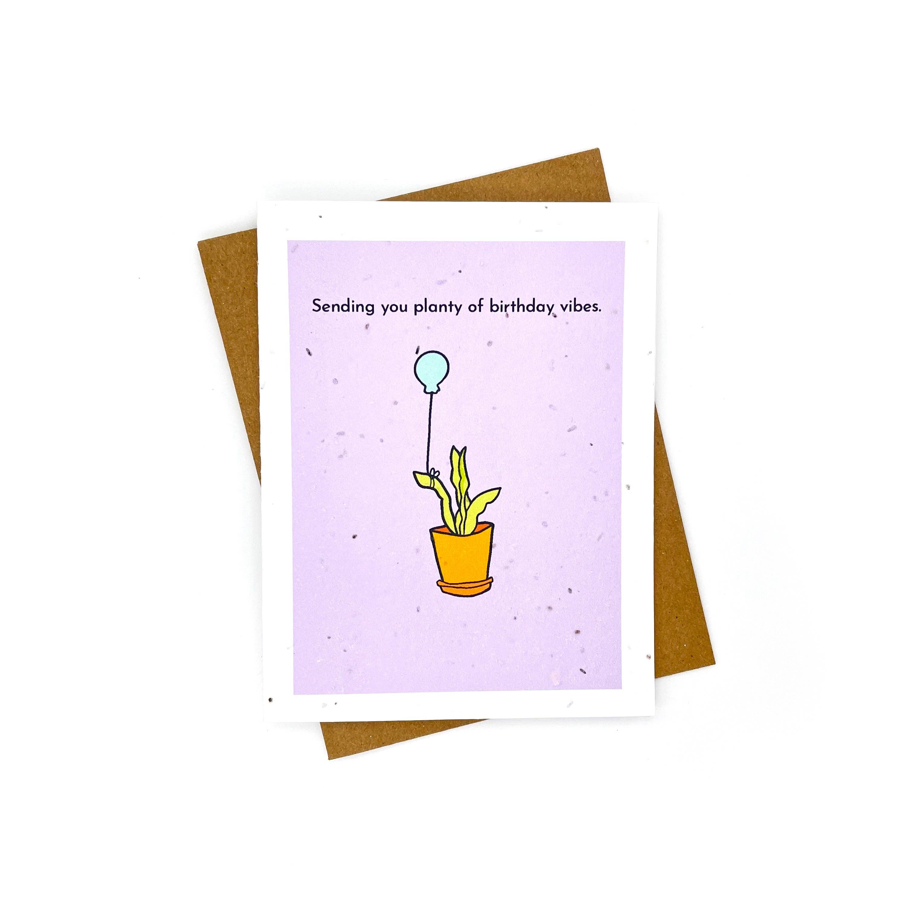 Cato & Company - Vente Cartes d'anniversaire - Carte Planty of Birthday Vibes1