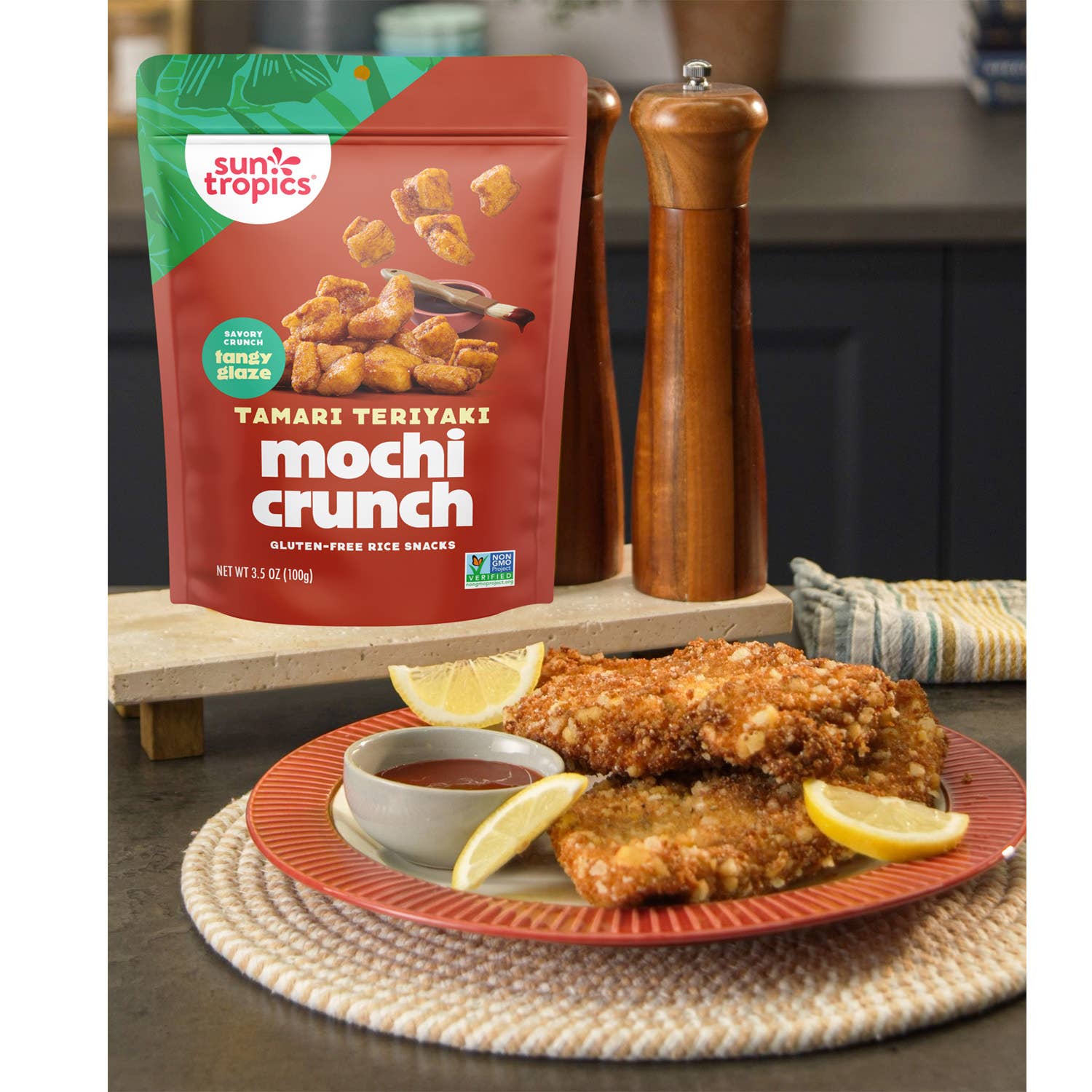 Sun Tropics - Wholesale Puffed Snack - Sun Tropics Mochi Crunch Bites Tamari Teriyaki, 6 - 3.5oz4