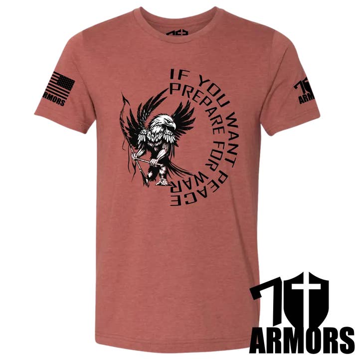 7 ARMORS APPAREL - Wholesale Screen printed t-shirt – Men′s - IF YOU WANT PEACE T-SHIRT3