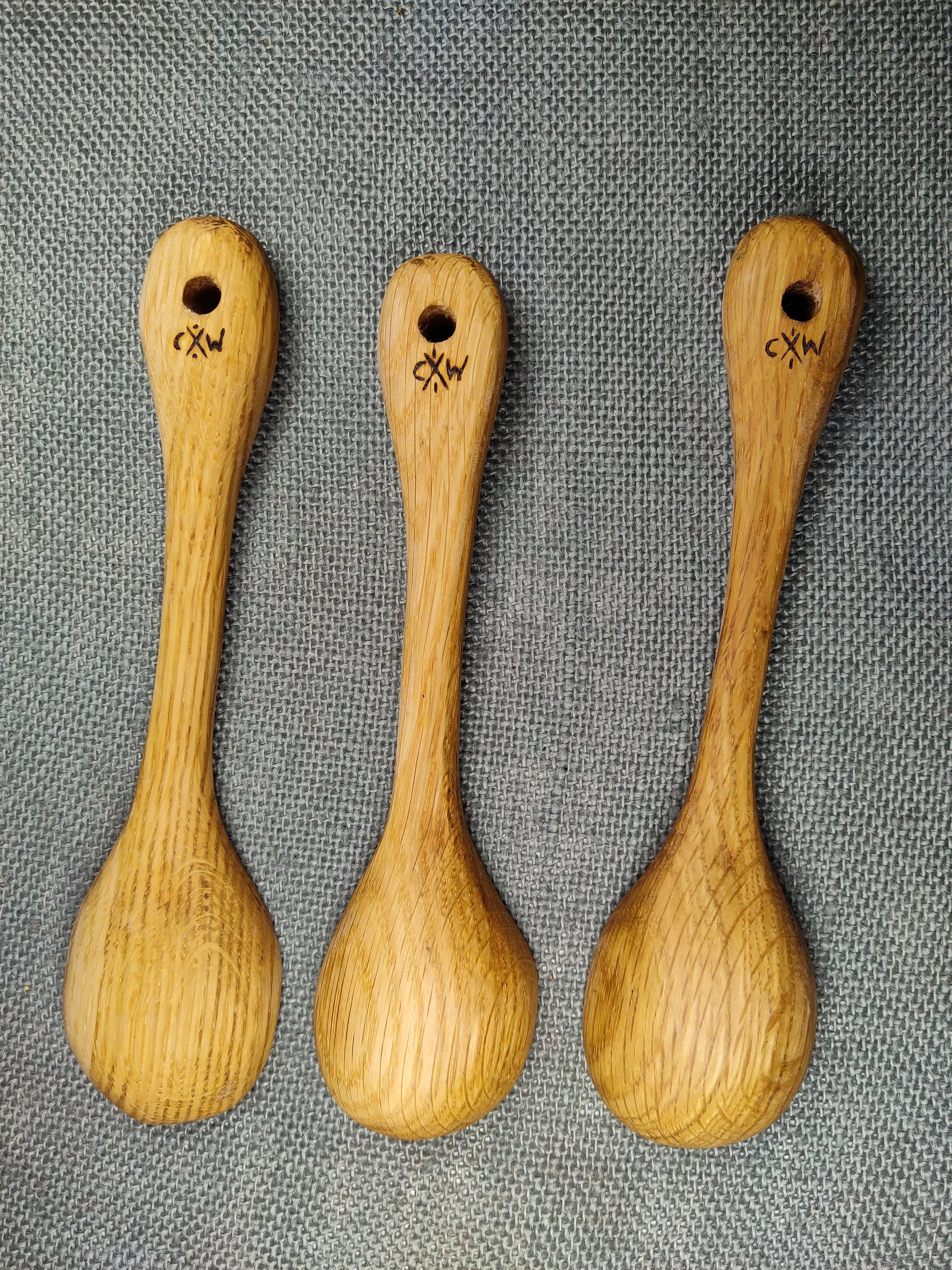 Chaos Woods - Wholesale Kitchen Spoon - Wood Spoon "Kitchen Witch" or customizable - Hand carved Oak3