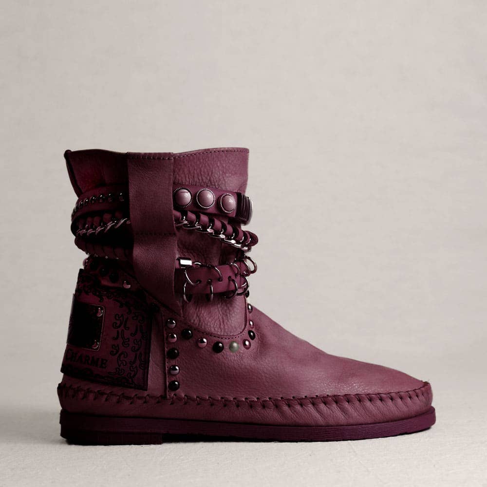 Karma of Charme - Venta al por mayor Botines - Mujer - Botines Stra2 Queen teñidos a mano con correas ajustables y piedras3