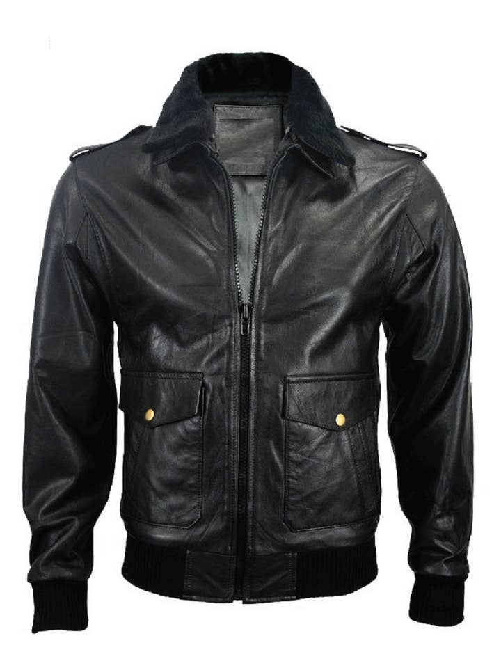 AV-4002 Aviator Attitude Leather Jacket for Men AV/4002 for wholesale by Fazons