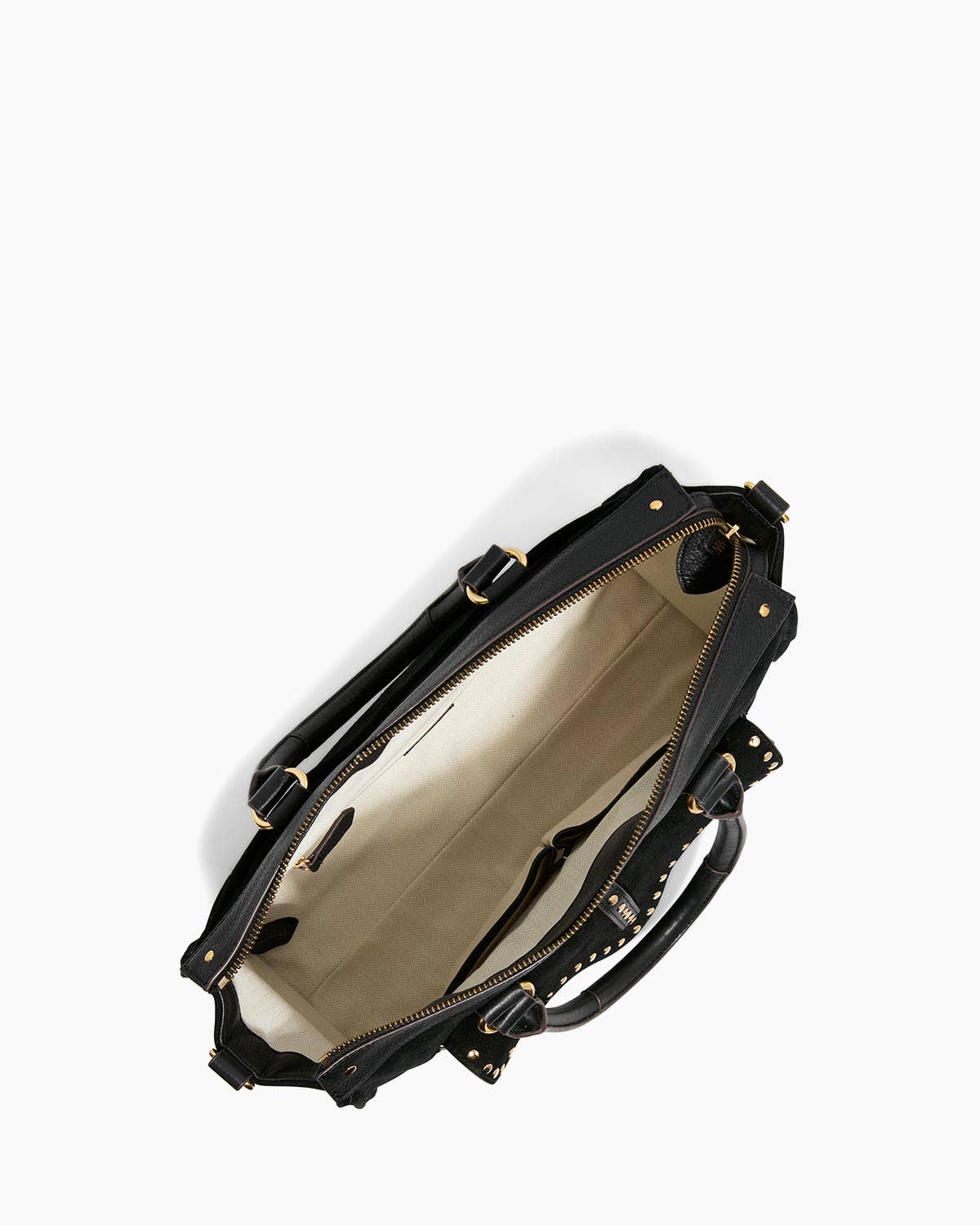 Black Suede Amour Satchel for wholesale on Faire3