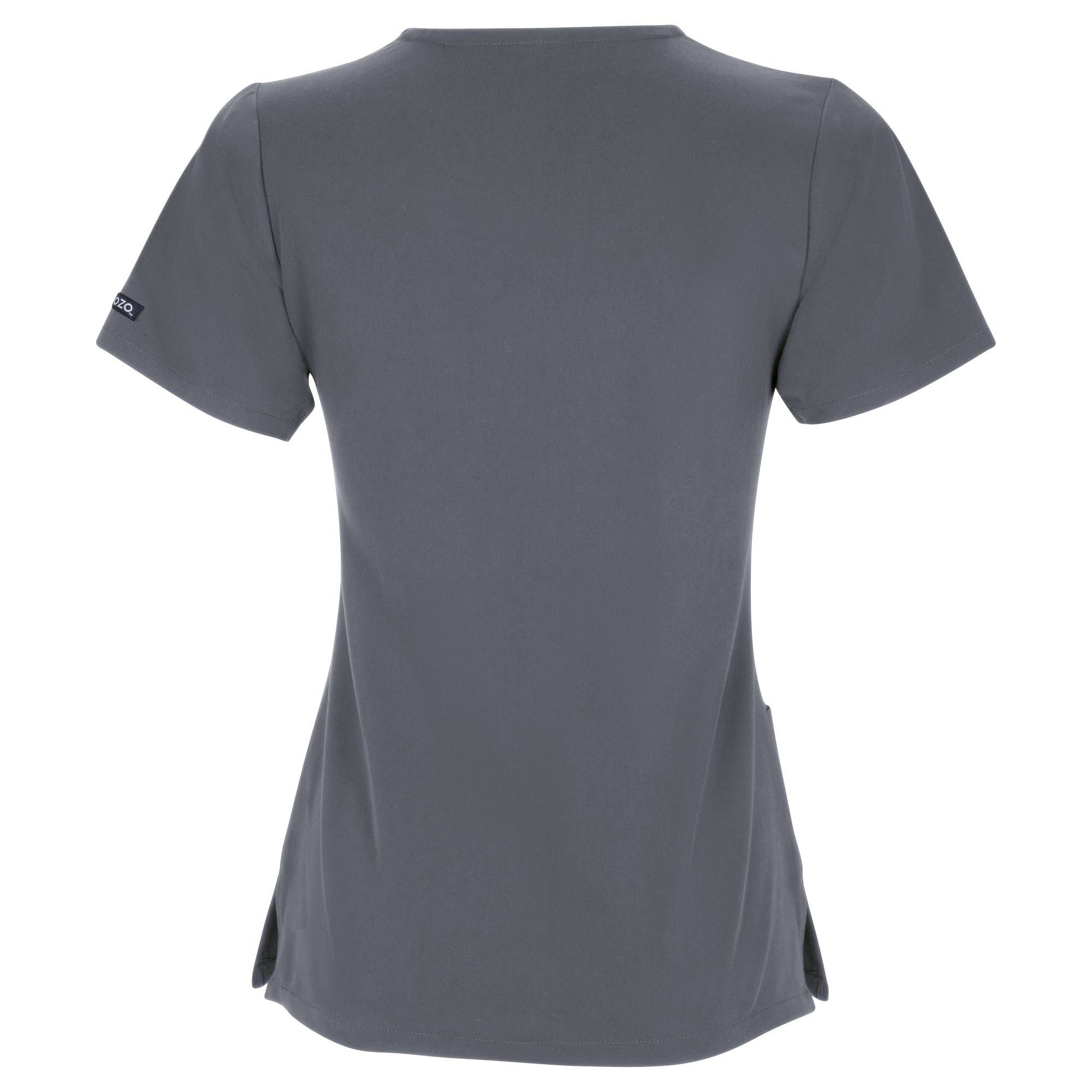 Wozo Uniforms - Wholesale Healthcare Uniform - Women's - ANTIMICROBIAL YAMI GRACEFUL 4 POCKET SCRUB TOP XXS-5XL / GRE1