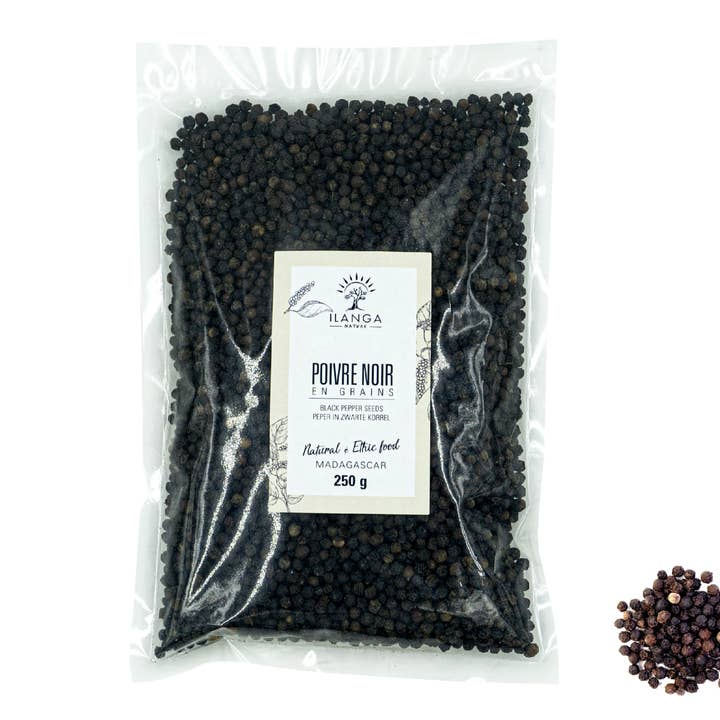 Ilanga Nature - Wholesale Pepper/Peppercorns - Black Pepper Grains 250g