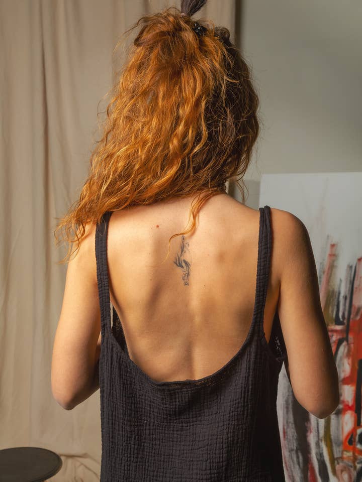 Moa - Wholesale Dress - Women's - Double Gauze Muslin Sleeveless Cami Dress2