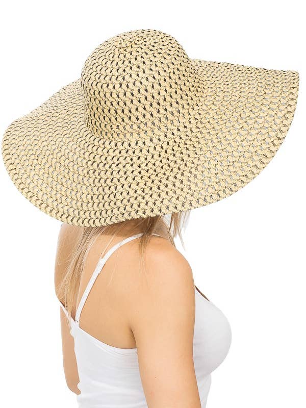 Petite Open Weave Light-Weight Floppy Brim Sun Hat for wholesale by Cap Zone