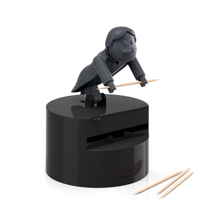 Nestor toothpick holder, black for wholesale by Balvi