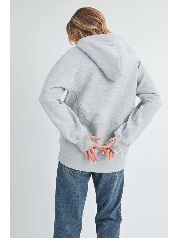 AEMI + CO - Venta al por mayor Sudadera con capucha - Mujer - Sudadera con media cremallera larga 990DK Drea55