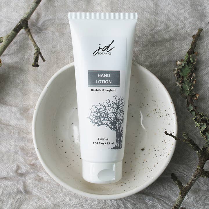JDBotanics - Wholesale Hand Cream/Lotion - baobab & honeybush botanical hand lotion