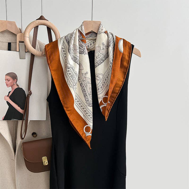 Marayn - Wholesale Scarf - Women's - Luxury Silk  Wool Scarf Chic Style 20256