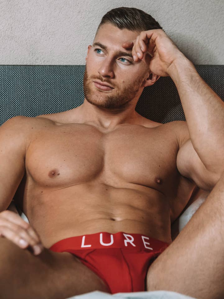 Lure Red Brief for wholesale by Lure Menswear LTD