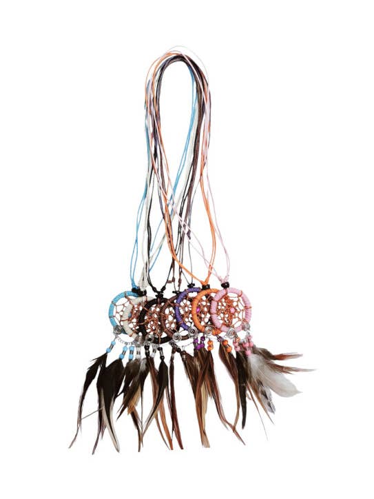 Dream Catcher Feather Necklaces for wholesale by DK Hawaii