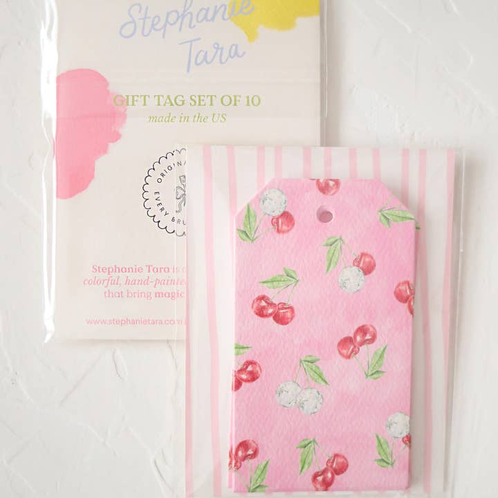 Stephanie Tara Stationery - Vendita all'ingrosso Etichetta regalo - etichette regalo da appendere con palline da discoteca in ciliegio per regali