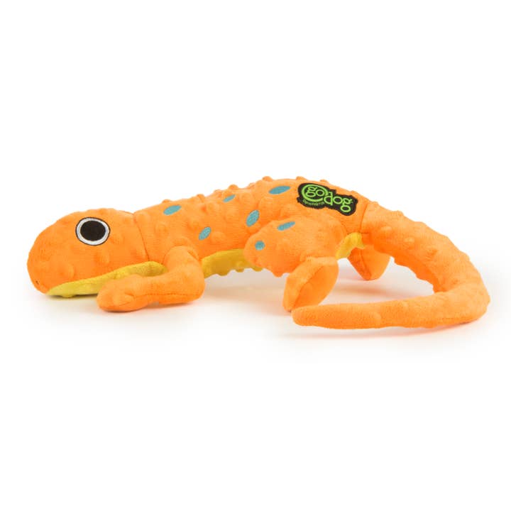 Pet Palette Distribution - Wholesale Pet Plush Toy - Dog - goDog Amphibianz Gecko Squeaky Plush Dog Toy Large2
