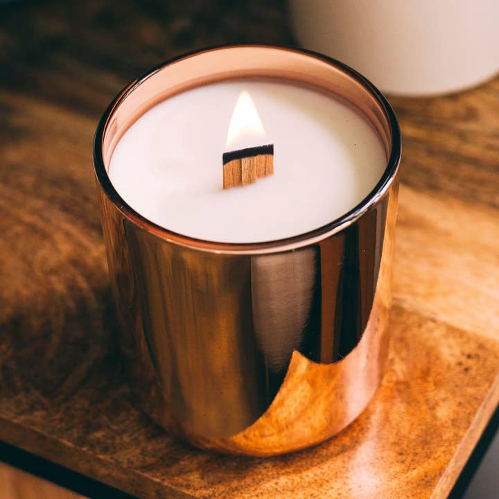 Cuivre luxueux - 11oz. Bougie de soja végétalien pour la vente par Vegan Candle Co.