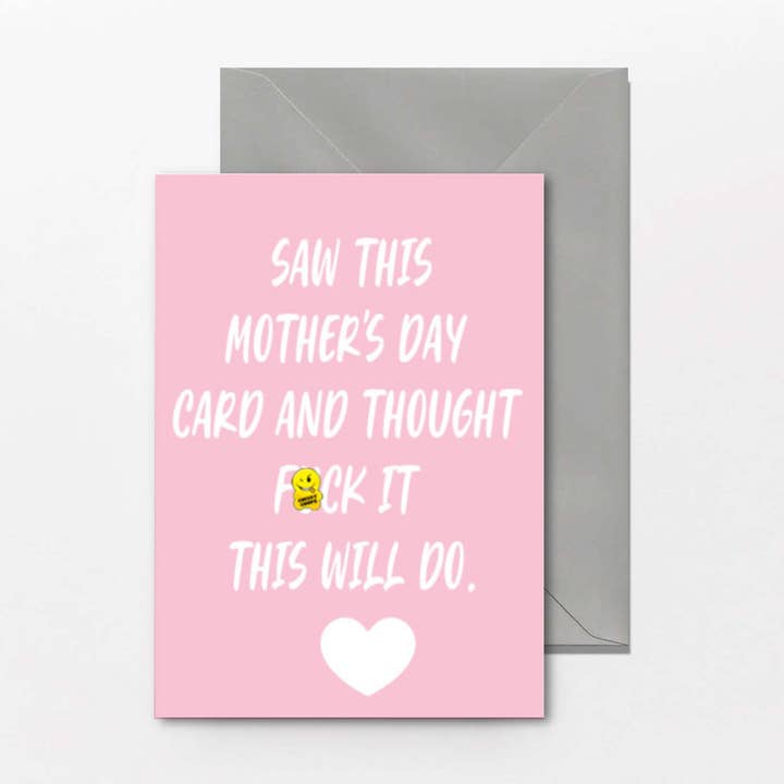 Mother's day card saw this card and thought fuck M70 for wholesale by Cheeky Chops Cards & Wanky Candles