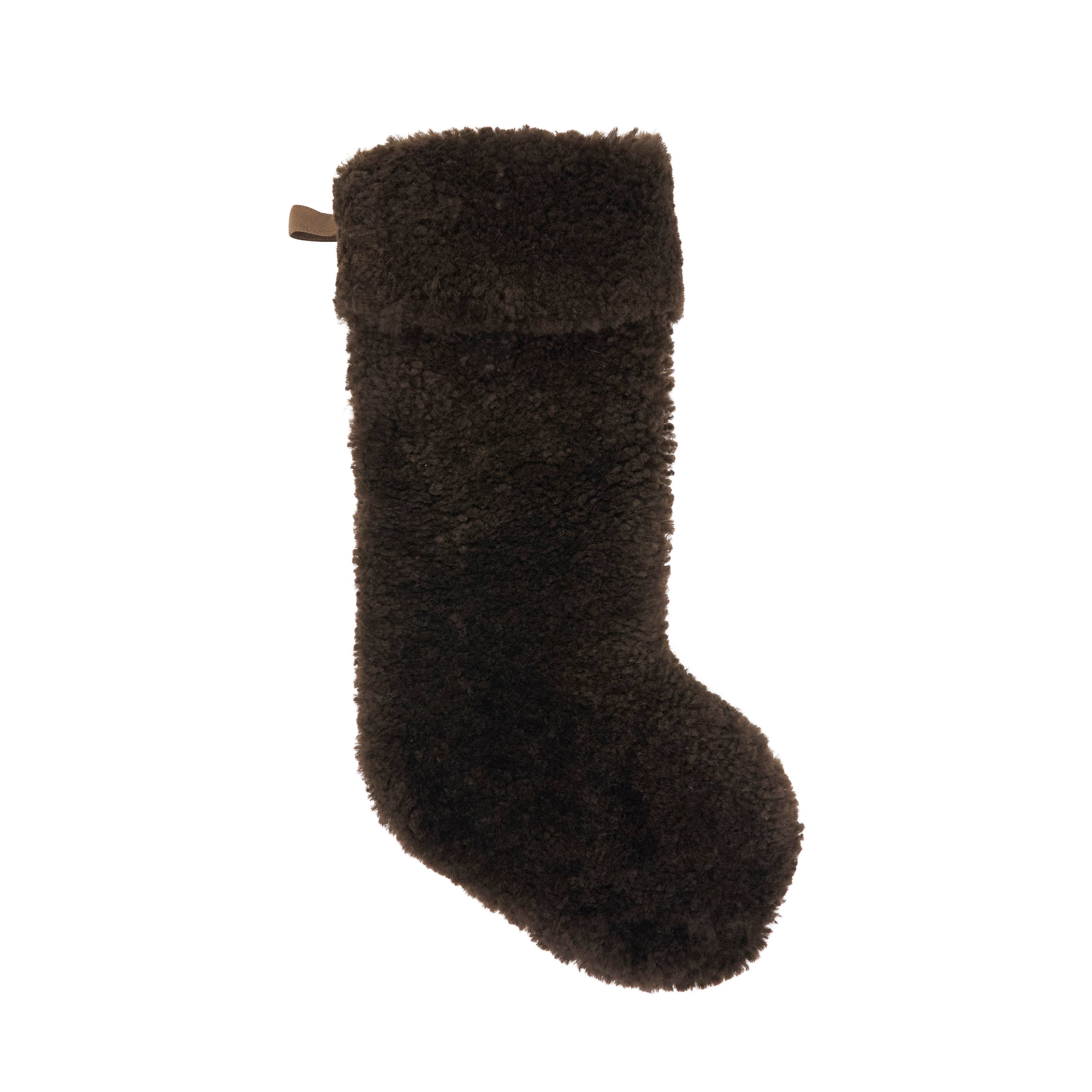 Saro Lifestyle - Wholesale Holiday Stocking - Cozy Delight Lamb Fur Stocking10