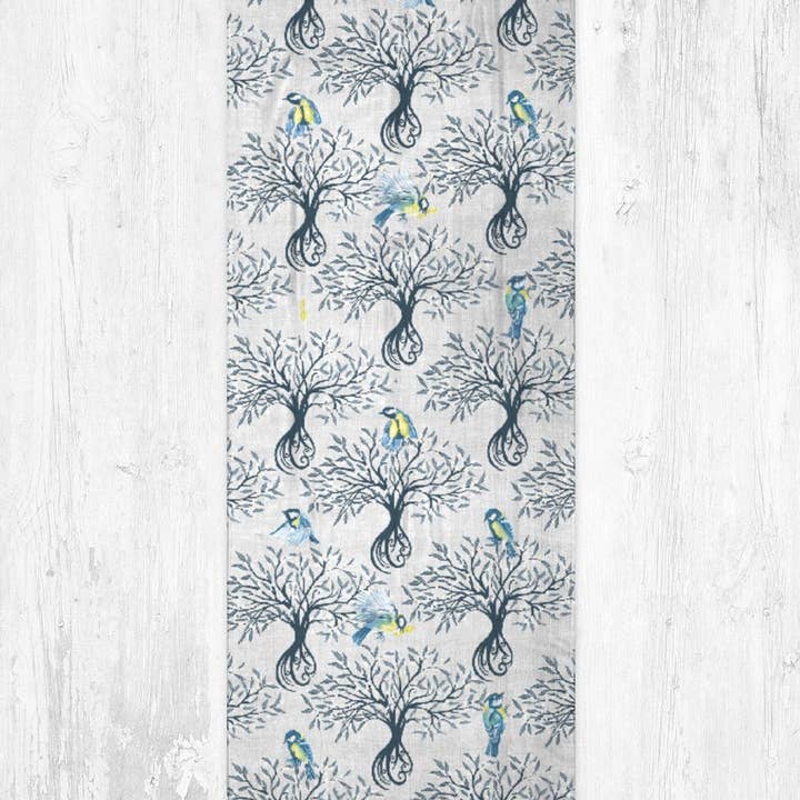 Cottagecore Apple Blossom Modal Silky Designer Scarf for wholesale by RiverWood Forest