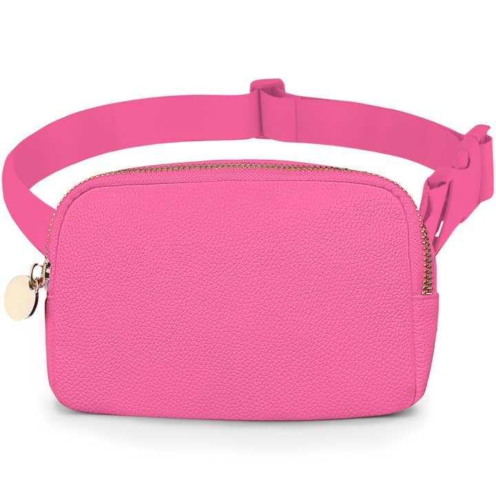 DANCOUR Fanny Pack Everywhere Belt Bag Hot Pink Leather for wholesale by Dancour