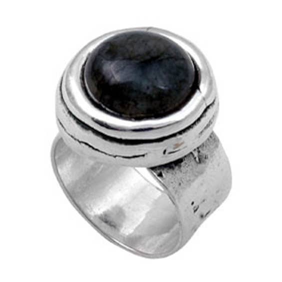 Bague cabochon en argent 999 millièmes pour la vente par Plata Pura Joyas