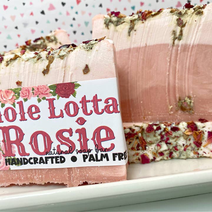 Whole Lotta Rosie - Savon fait main pour la vente par The Little Bubble