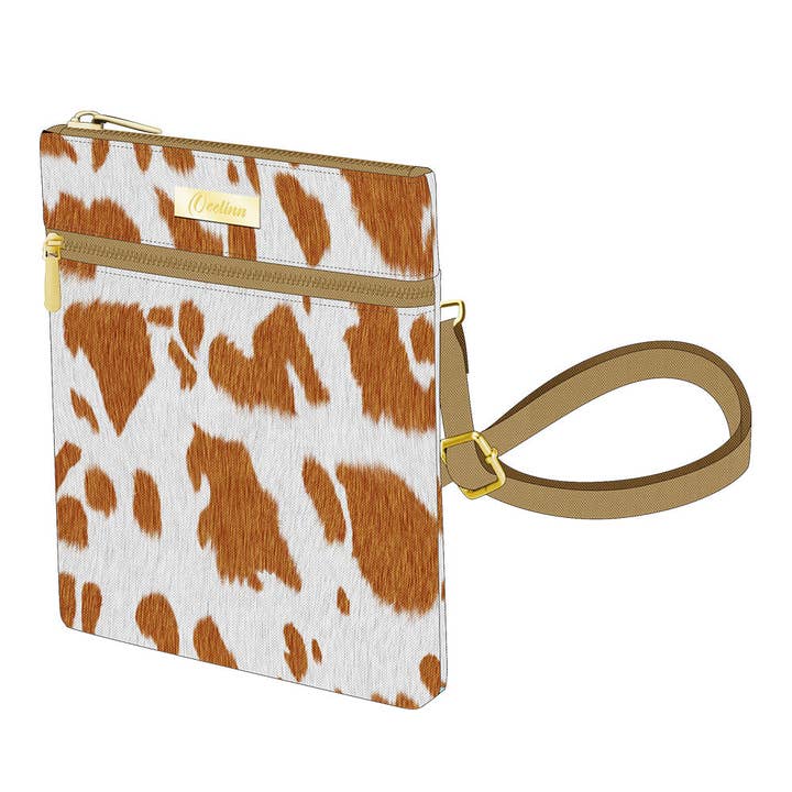 Stjärnleopard Crossbody-väska med fram- och bakfack för wholesale av OEELINN