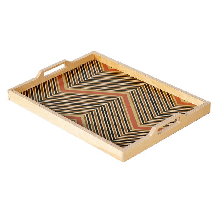 Marion brown serving tray for wholesale by Wolfum Studio