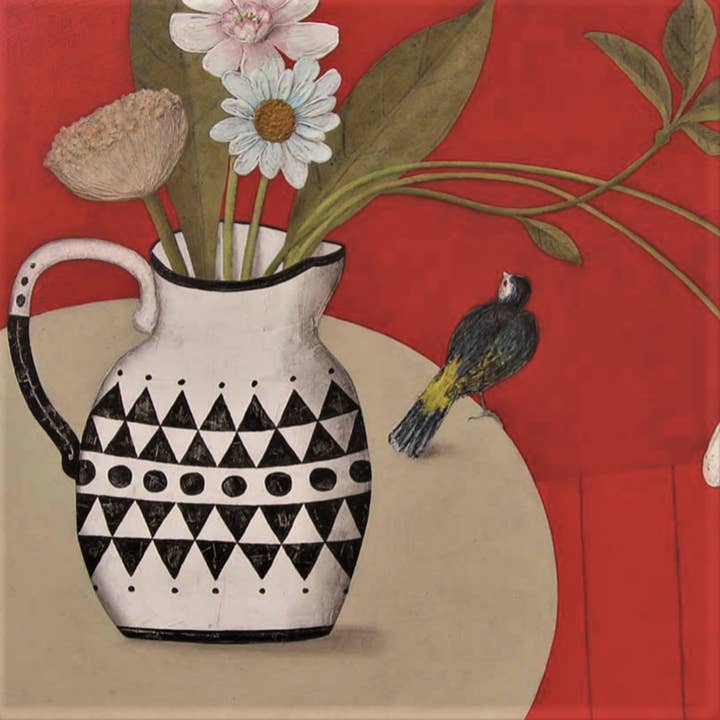 Geoffrey Robinson Afternoon Visitor Lens Cloth for wholesale by Hayletts Contemporary Fine Art