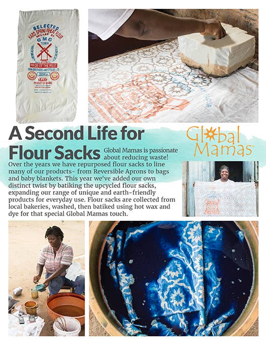 Global Mamas - Wholesale Grocery/Shopping Bag - Eco Produce Bag: Flour Sack - Assorted1