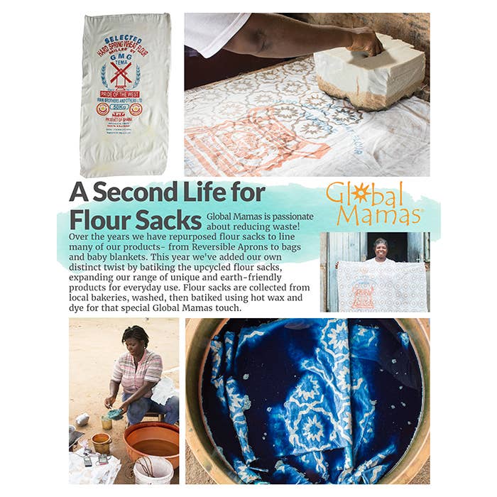 Global Mamas - Wholesale Grocery/Shopping Bag - Eco Produce Bag: Flour Sack - Assorted1