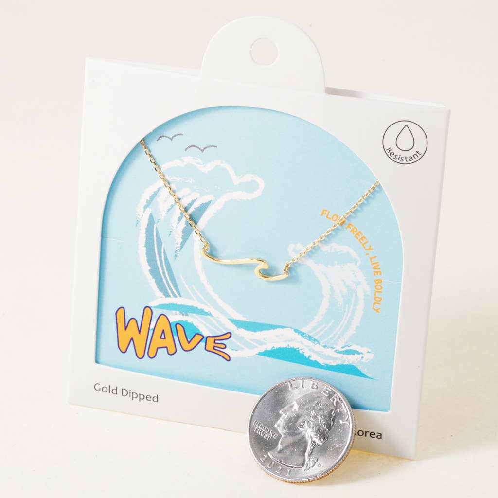 INKI STUDIO - Wholesale Pendant/Charm Necklace - Ride The Wave, Necklace3
