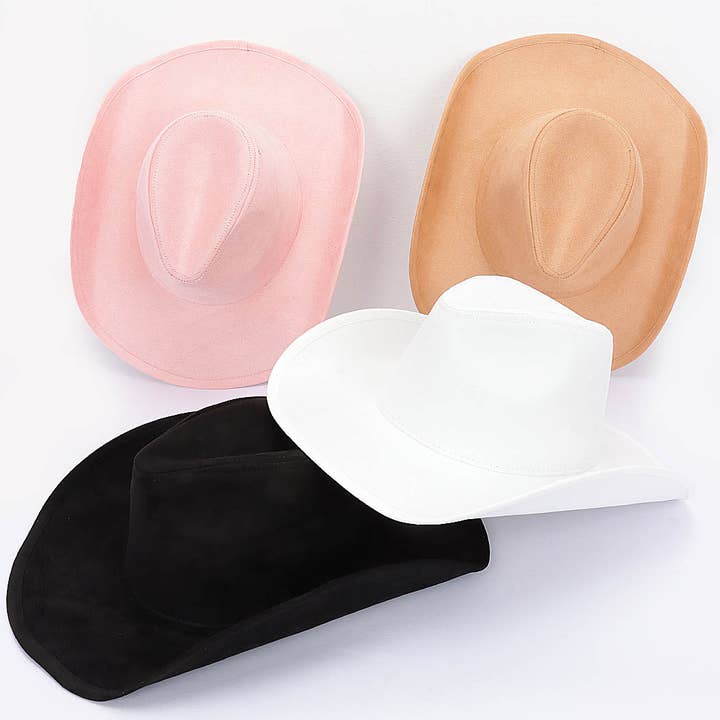 3AM BY H&D ACCESSORIES - Wholesale Cowboy Hat - Women's - Faux Wool Cowboy Hat